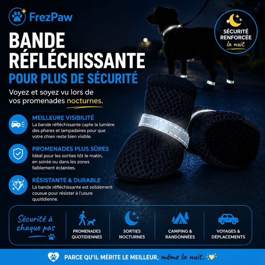 Chaussures d'Été FrezPaw™ – Protection Respirante pour Chien